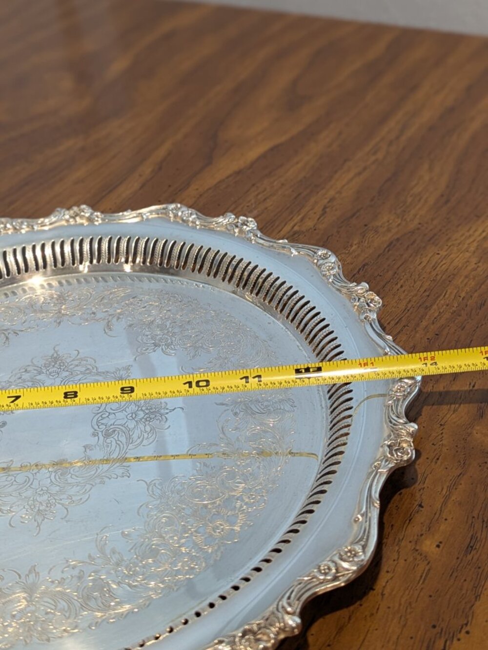 Wilcox American silver company American Rose 7371B Platter - Picture 10 of 13